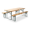 Feros Faltbare Bierganitur mit Tische 80 cm - Brauereiqualität