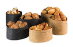 APS Brottasche -PAPERBAG- rund, Ø 17 cm x H: 11 cm, Schwarz