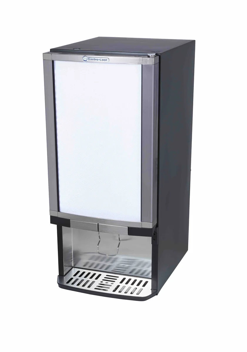 Gastro-Cool BIB20 Bag-in-Box-Dispenserkühlschrank 2x 10 Liter schwarz, 2 verschiedene Getränke