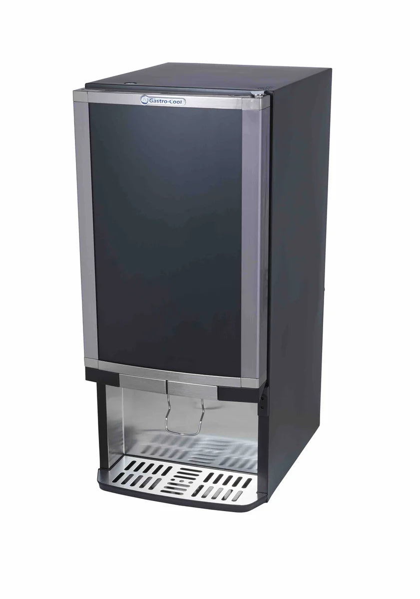Gastro-Cool BIB20 Bag-in-Box-Dispenserkühlschrank 2x 10 Liter schwarz, 2 verschiedene Getränke