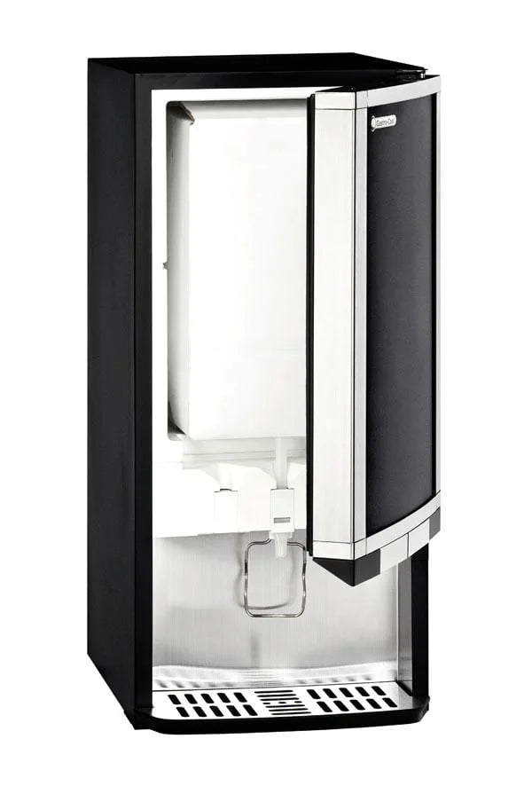 Gastro-Cool BIB20 Bag-in-Box-Dispenserkühlschrank 2x 10 Liter schwarz, 2 verschiedene Getränke