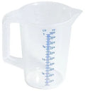 Messbecher aus Polypropylen, Durchmesser oben 11,5cm