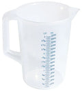 Messbecher aus Polypropylen, Durchmesser oben 17cm