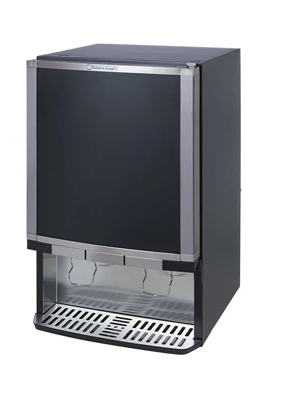Gastro-Cool BIB30 Bag-in-Box-Dispenserkühlschrank 3x 10 Liter schwarz, 3 verschiedene Getränke
