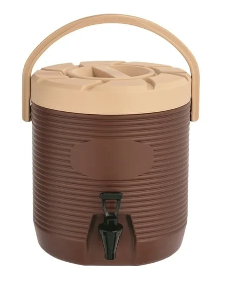 WAS Germany Getränke-Thermobehälter, rund, braun - 17 Liter