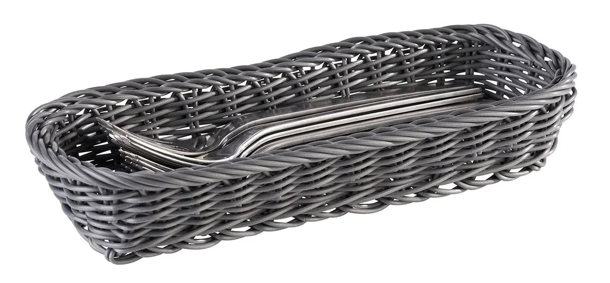 APS Besteckkorb -ECONOMIC- Horizontal, anthrazit, 27 x 10 cm, H: 4,5 cm