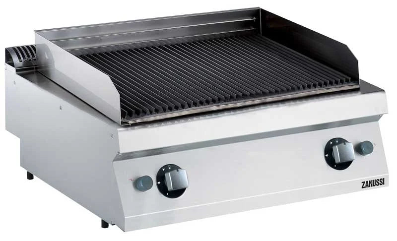 Zanussi Gas-Lavasteingrill EVO 700 - Tischgerät 2 Grillroste
