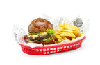 Hendi Servierkörbe im Fastfood-Stil, Schwarz, 6 Stk., 275x175x(H)38mm