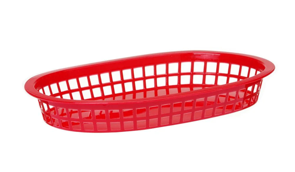 Hendi Servierkörbe im Fastfood-Stil, Schwarz, 6 Stk., 275x175x(H)38mm