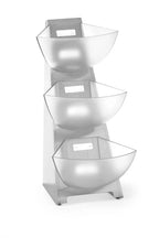 Multi Rack mit 3 SAN Schüssel 1 l Edelstahl