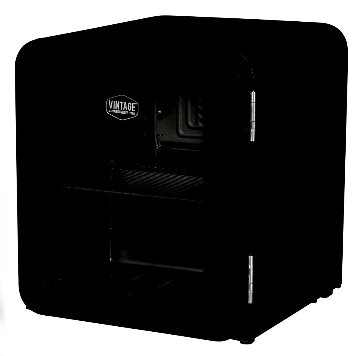 Gastro-Cool RC55 Minibar Retro Miami 46 Liter mit Glastür schwarz, Retro Design