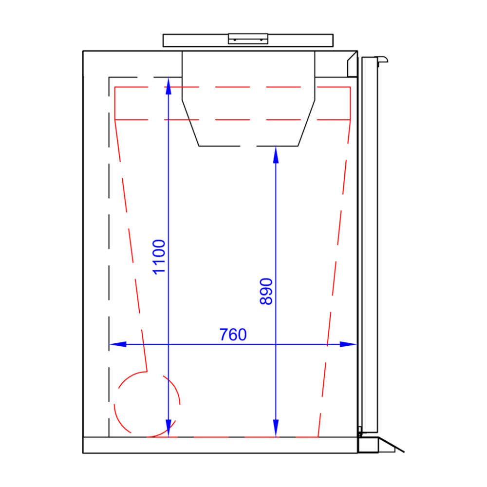 Tefcold Abfallkühler WBC 240