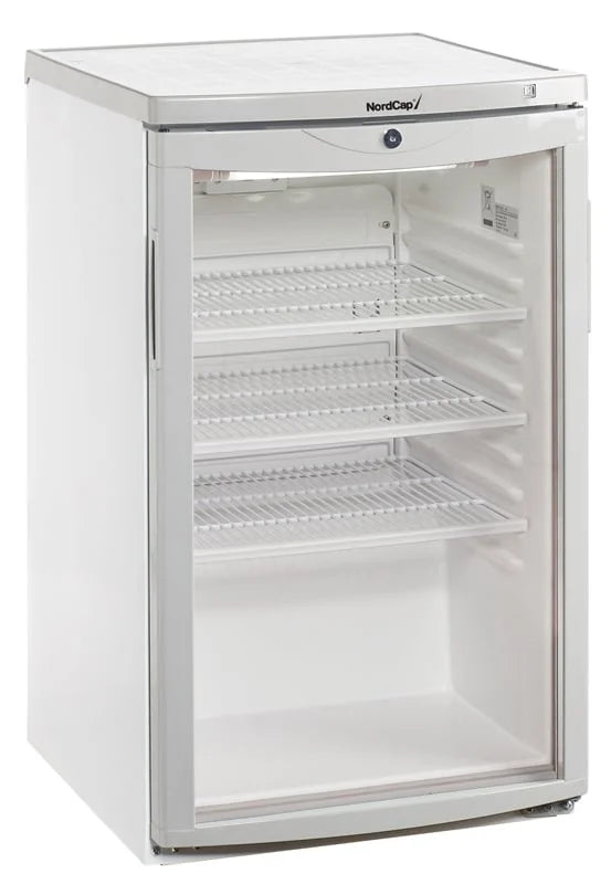 NordCap Gewerbekühlschrank UKU 145 G mit gewölbter Glastür