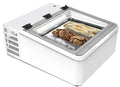 NordCap Auftisch-Vitrine MINI CREAM 3V LED für 3 x 5 l- Eisschalen