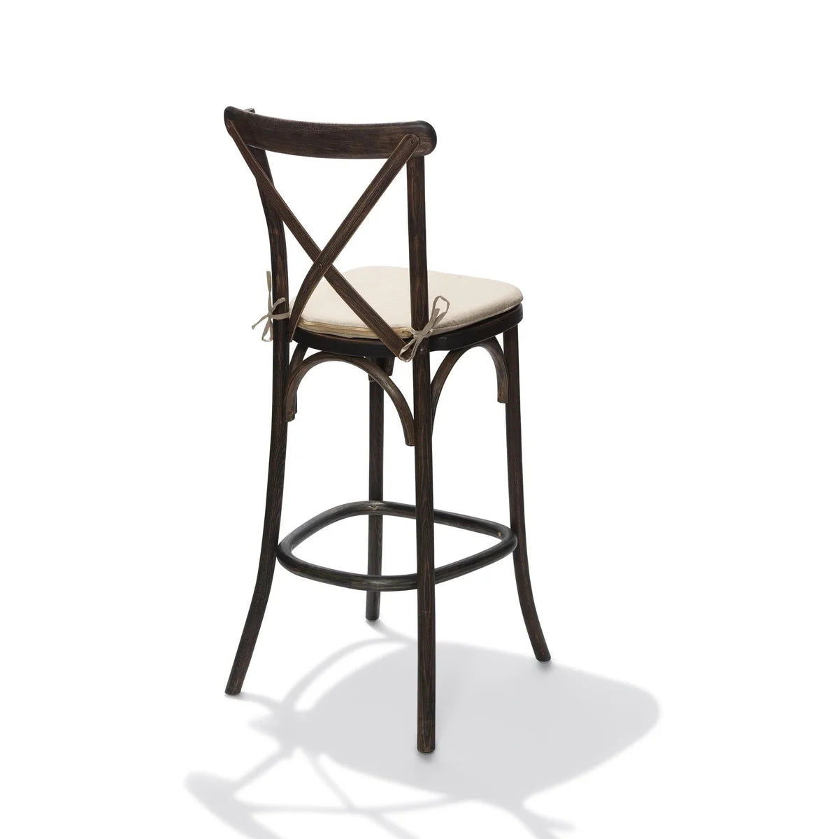 Feros gepolstertes Sitzkissen für Crossback-Stuhl und -Barhocker, ecru – 420 x 420 x 20 mm