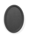 Serviertablett Rubberform oval, schwarz, 210x290 mm