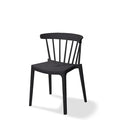 Feros Stapelstuhl Windson, Schwarz, Polypropylen