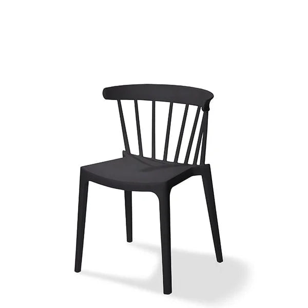 Feros Stapelstuhl Windson, Schwarz, Polypropylen