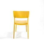 Feros Wing Chair Senf, Stapelstuhl Kunststoff