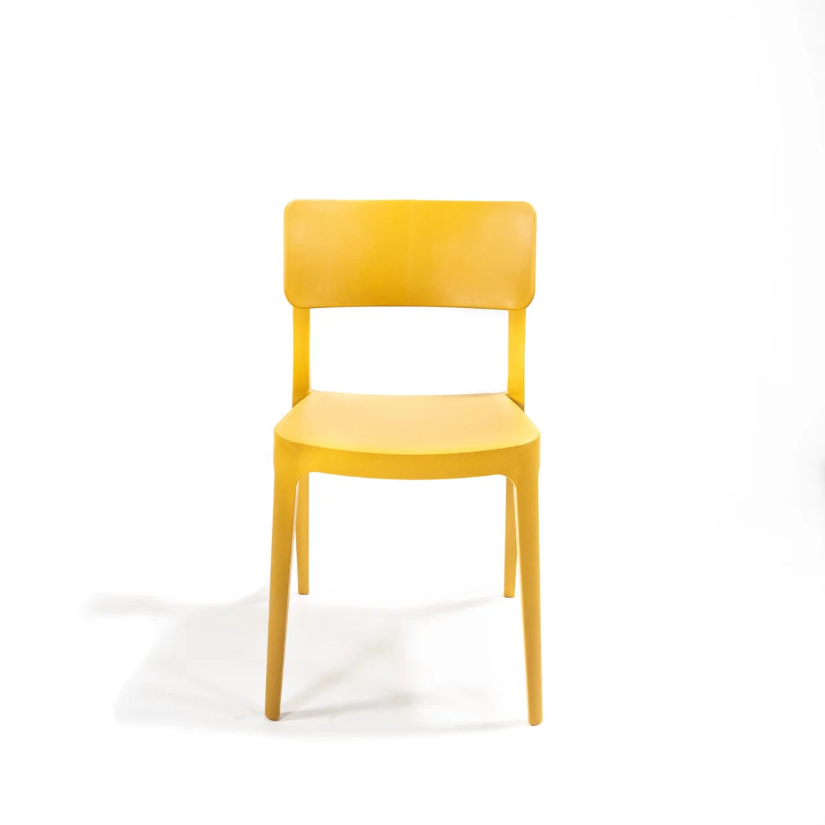 Feros Wing Chair Senf, Stapelstuhl Kunststoff