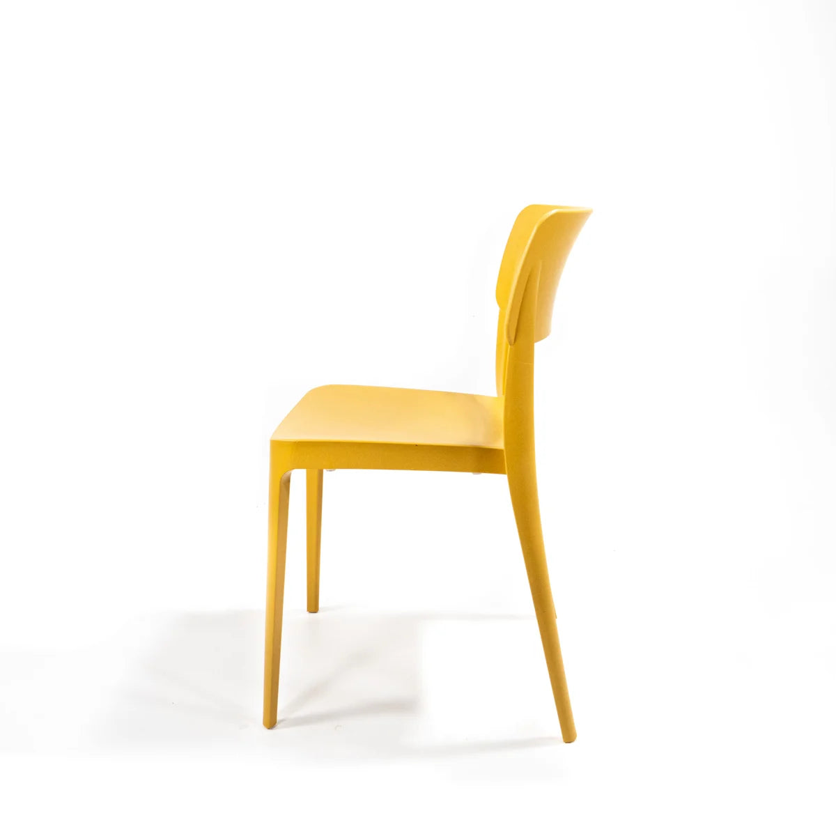 Feros Wing Chair Senf, Stapelstuhl Kunststoff