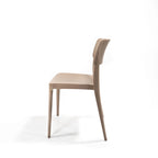 Feros Wing Chair Sand Beige, Stapelstuhl Kunststoff