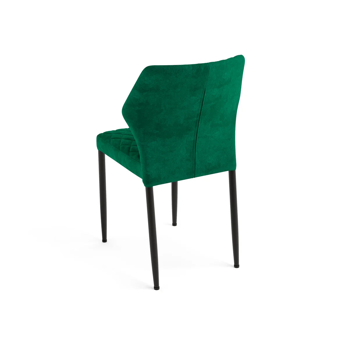 Feros Restaurantstuhl Louis, Velour Grün, velours fabric gepolstert