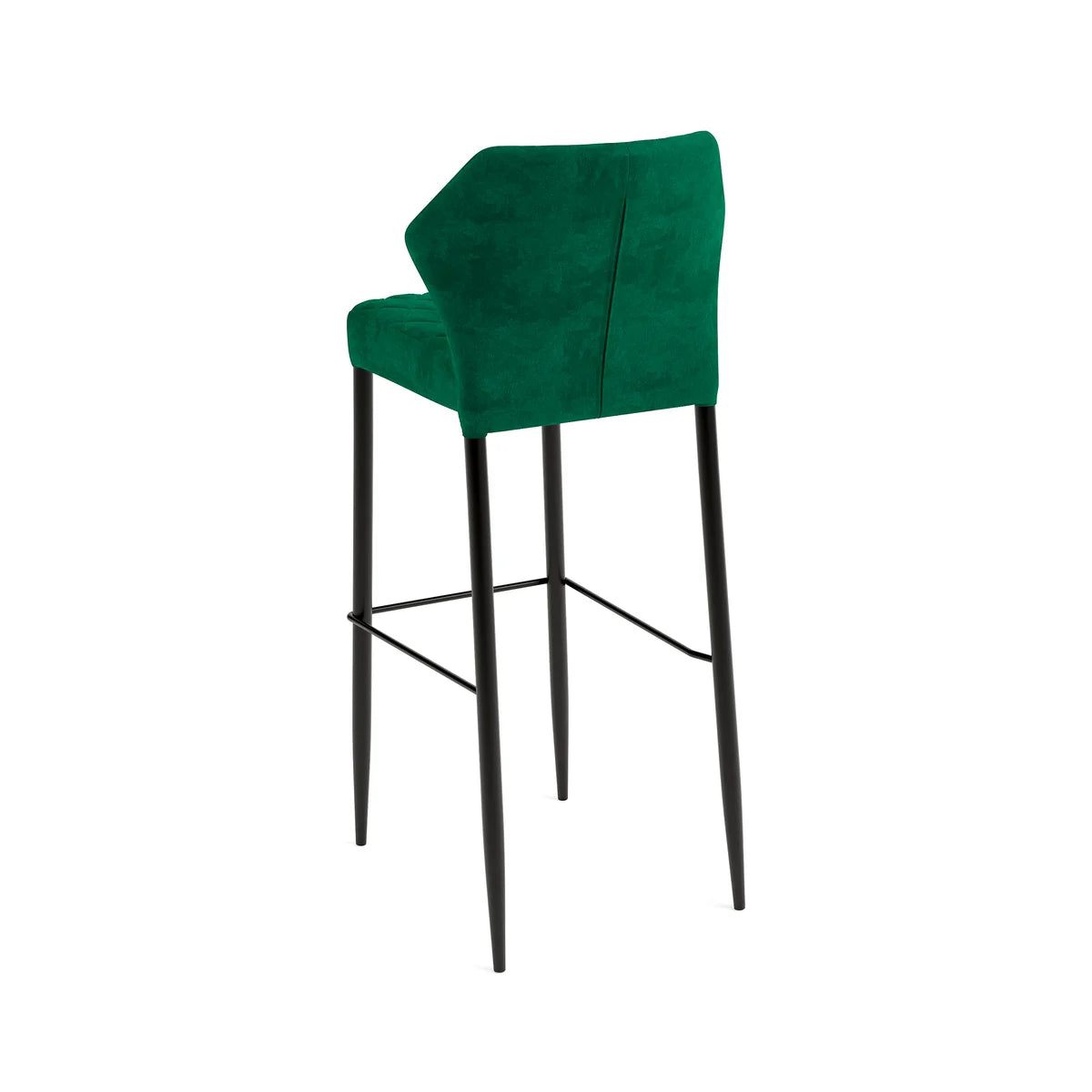 Feros Louis Barhocker Velours Gepolstert Grün, feuerhemmend, 500 x 470 x 1050 mm