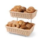Brötchen-Center GN 1/2 Set 2 mit Chromgestell, Ploy Rotan
