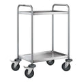 B.PRO Servierwagen SW 6 x 4-2, stahlverzinkte Rollen