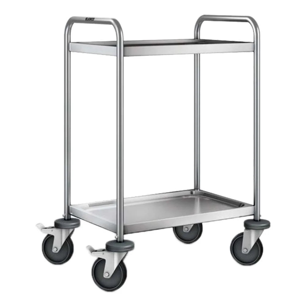 B.PRO Servierwagen SW 6 x 4-2, stahlverzinkte Rollen