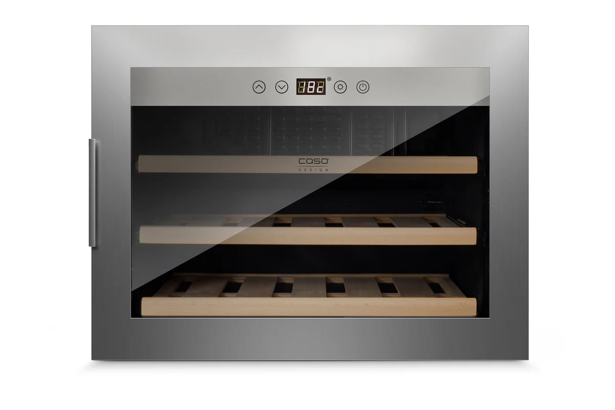 CASO WineSafe Einbaukühlschrank 18 EB Inox