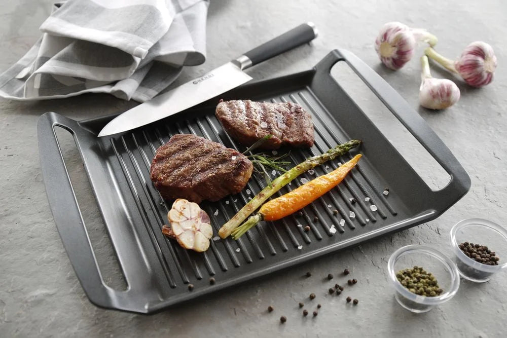 Grillplatte Induktion geeignet 290x260x35