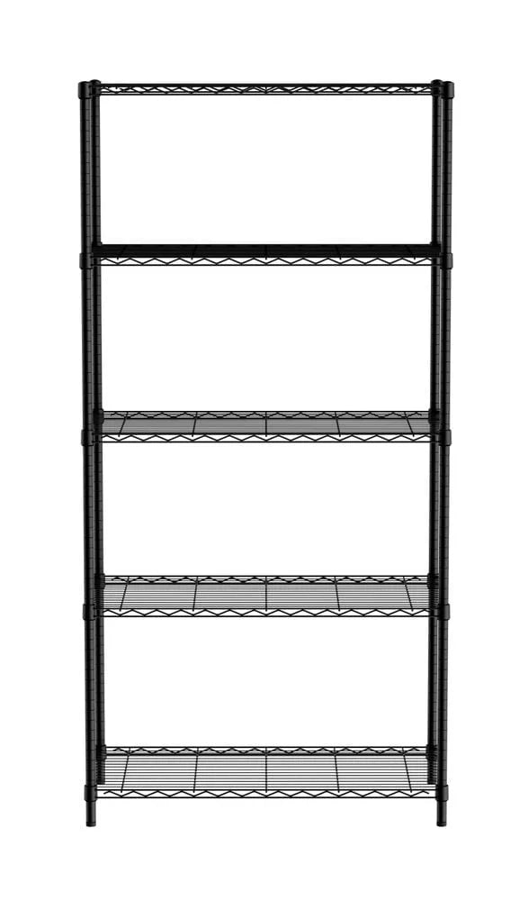 Regalsystem mit 4+1 Regalfächer, mit Stellfüßen, 184cm Höhe