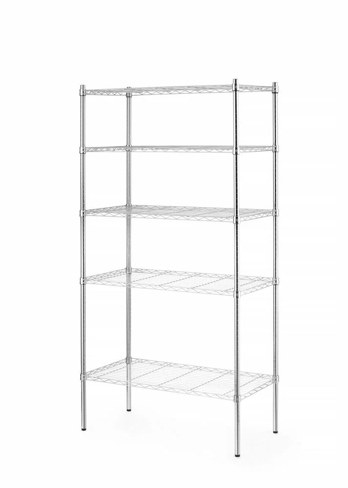 Regalsystem mit 4+1 Regalfächer, mit Stellfüßen, 184cm Höhe