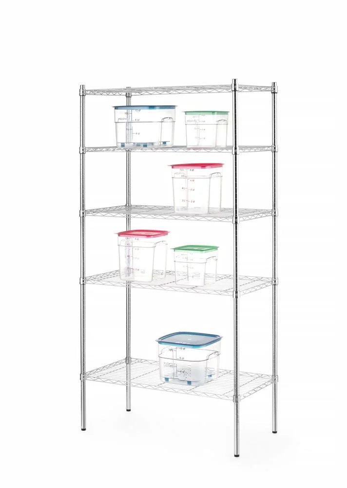 Regalsystem mit 4+1 Regalfächer, mit Stellfüßen, 184cm Höhe