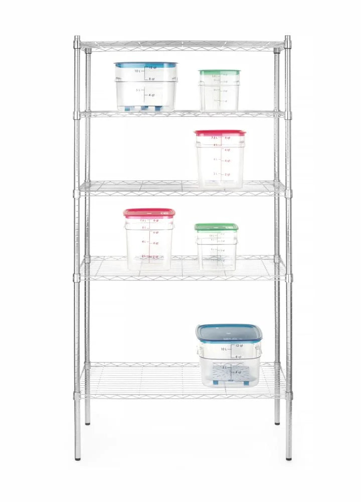 Regalsystem mit 4+1 Regalfächer, mit Stellfüßen, 184cm Höhe