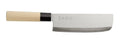 Nakiri mit Holzgriff, Klinge: 18 cm