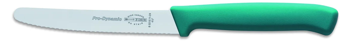 F. DICK ProDynamic Allzweckmesser, Wellenschliff 11 cm, türkis