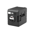 Rieber Thermobox 52 Liter Frontlader mit digitaler Umluftheizung, schwarz