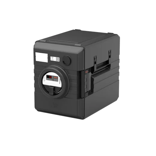 Rieber Thermobox 52 Liter Frontlader mit digitaler Umluftheizung, schwarz