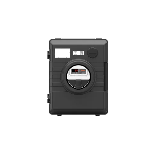 Rieber Thermobox 52 Liter Frontlader mit digitaler Umluftheizung, schwarz