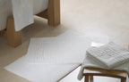 Badematte Zwirnfrottier 50x70cm - 500 Gr./m2