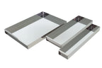 Schneider Edelstahl Schnittkuchenbleche mit Vorsatzschiene 580 x 100 x 50 mm
