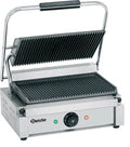 Elektro-Kontaktgrill 2,2 kW Grillplatten gerillt