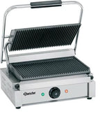 Elektro-Kontaktgrill 2,2 kW Grillplatten gerillt
