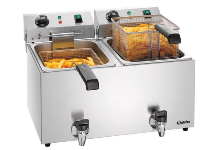 Bartscher Elektro-Fritteuse SNACK IV Plus 2 x 9L