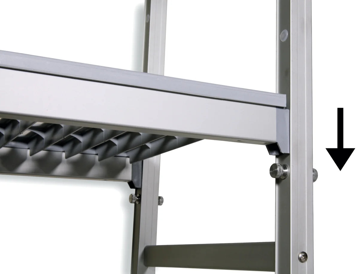 Einhängeregal Profi 1880 x 400 x 1670 mm, 4 Böden