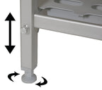 Einhängeregal Profi 650 x 400 x 1670 mm, 4 Böden