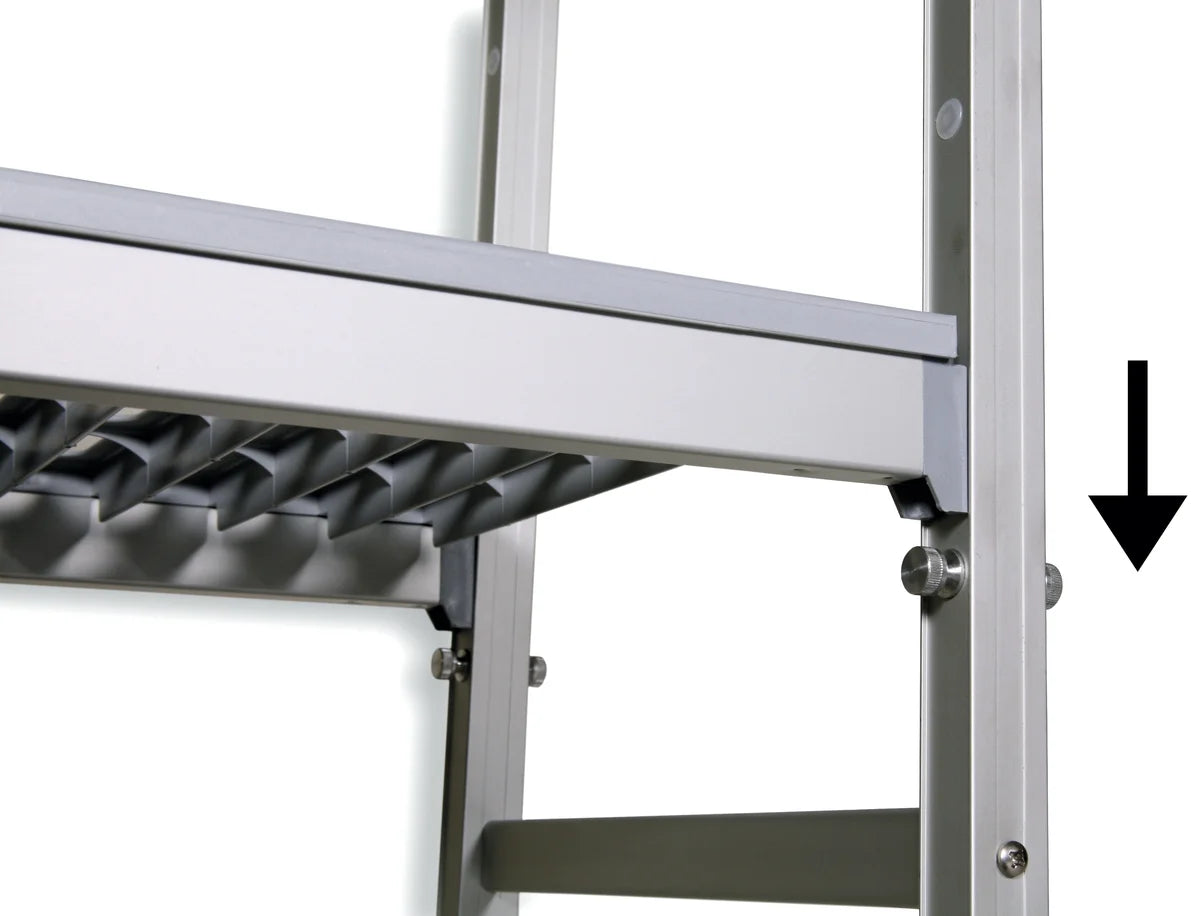Einhängeregal Profi 750 x 400 x 1670 mm, 4 Böden